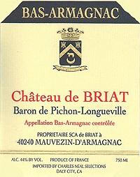 Chateau de Briat - Bas Armagnac Hors D'Age (750ml) (750ml)