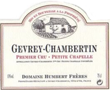 Domaine Humbert Frères - Gevrey Chambertin Petite Chapelle 2015