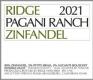Ridge - Zinfandel Sonoma Valley Pagani Ranch 2021 (750)