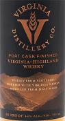Virginia Distillery Company - Port Cask Finished Virginia-Highland Whisky